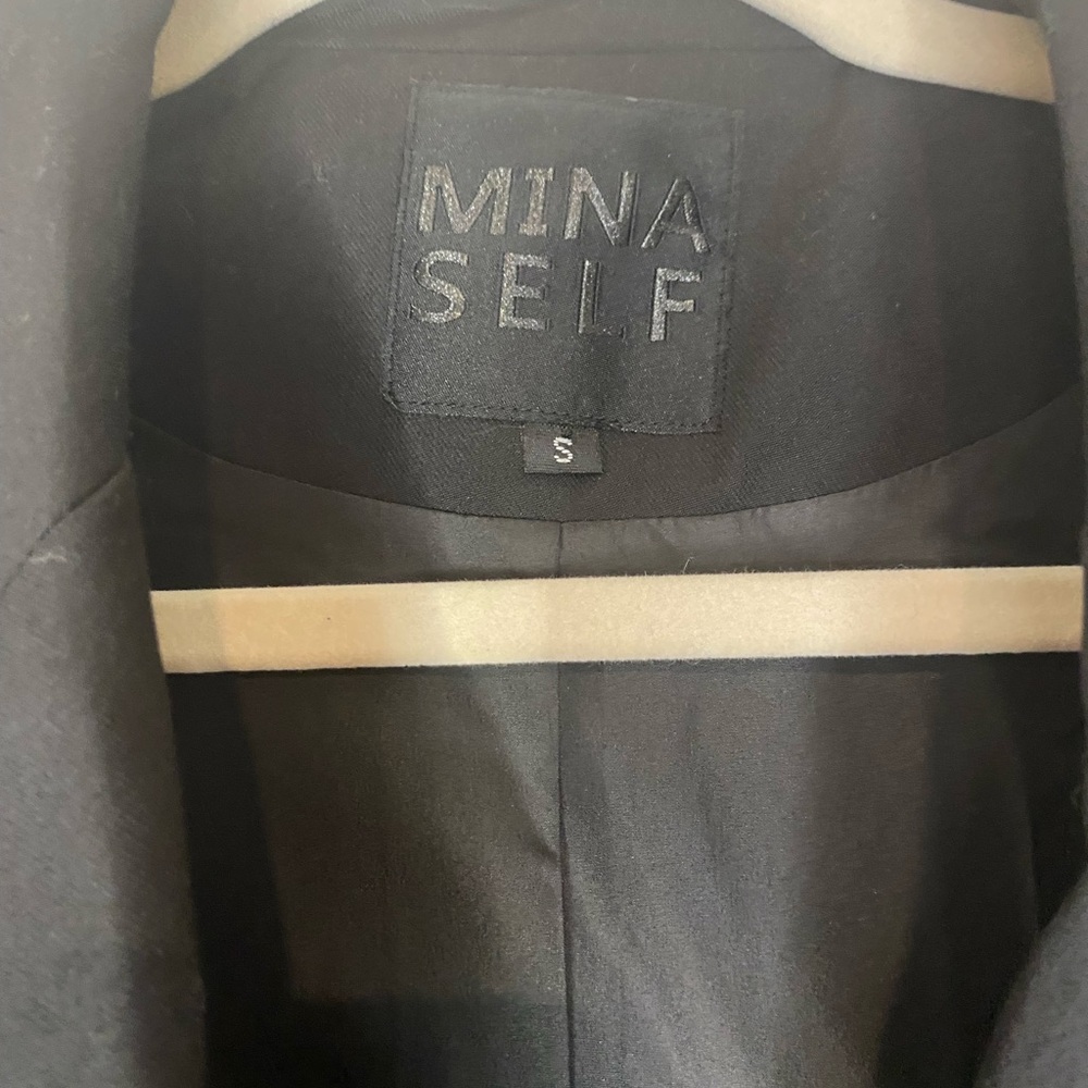 Mina Self Black Blazer Vest Women’s Size S - Picture 3 of 6